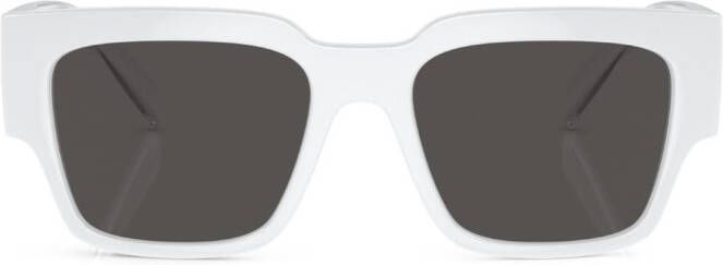 Dolce & Gabbana Eyewear Zonnebril met vierkant montuur Wit