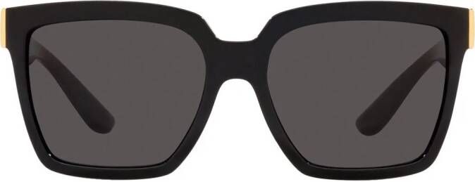 Dolce & Gabbana Eyewear Zonnebril met vierkant montuur Zwart