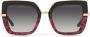 Dolce & Gabbana Eyewear Zonnebril met vierkant montuur Zwart - Thumbnail 1