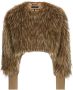 Dolce & Gabbana faux-fur cropped jacket Bruin - Thumbnail 1