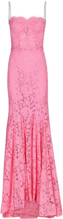 Dolce & Gabbana Jurk met korset-stijl Roze
