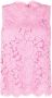 Dolce & Gabbana Top met bloemenkant Roze - Thumbnail 1