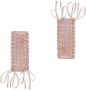 Dolce & Gabbana Satijnen handschoenen met ringlets Roze - Thumbnail 1