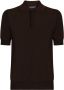 Dolce & Gabbana Gebreid poloshirt Bruin - Thumbnail 1