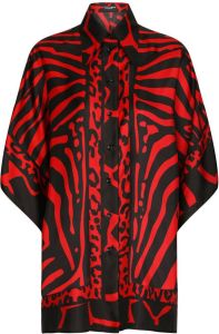 Dolce & Gabbana Gedrapeerde blouse Zwart