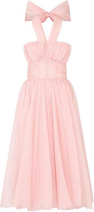 Dolce & Gabbana Geplooide jurk Roze