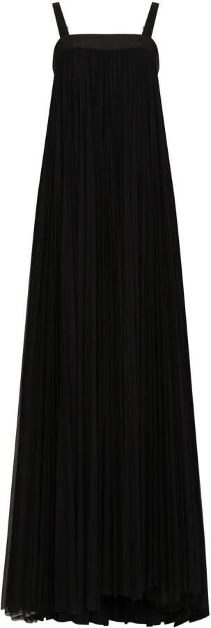 Dolce & Gabbana Geplooide maxi-jurk Zwart