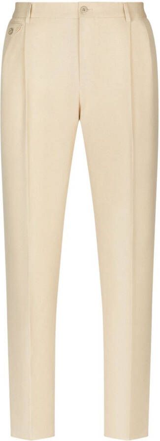 Dolce & Gabbana Geplooide pantalon Beige