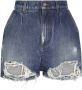 Dolce & Gabbana Gerafelde shorts Blauw - Thumbnail 1