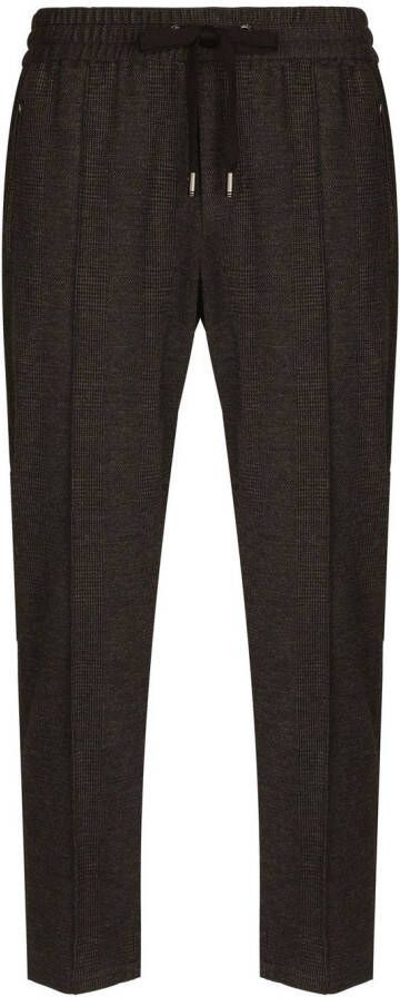 Dolce & Gabbana Geruite joggingbroek Grijs