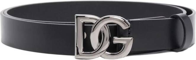 Dolce & Gabbana Gespriem met DG logo Zwart