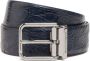 Dolce & Gabbana Gespriem met gegraveerd logo Blauw - Thumbnail 1