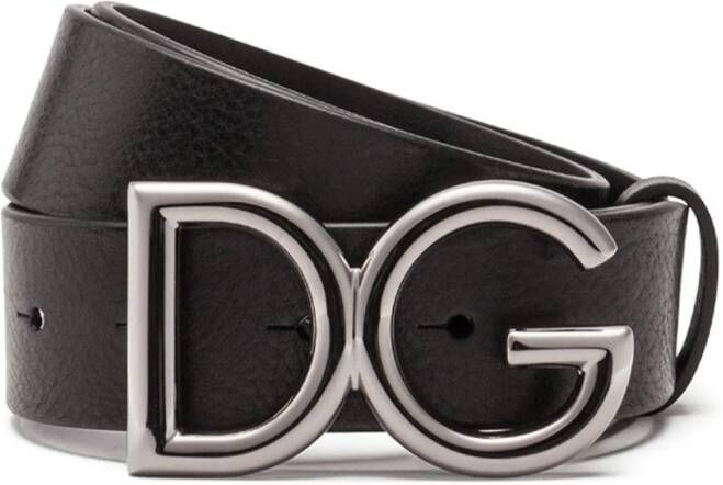 Dolce & Gabbana Gespriem met logo Zwart