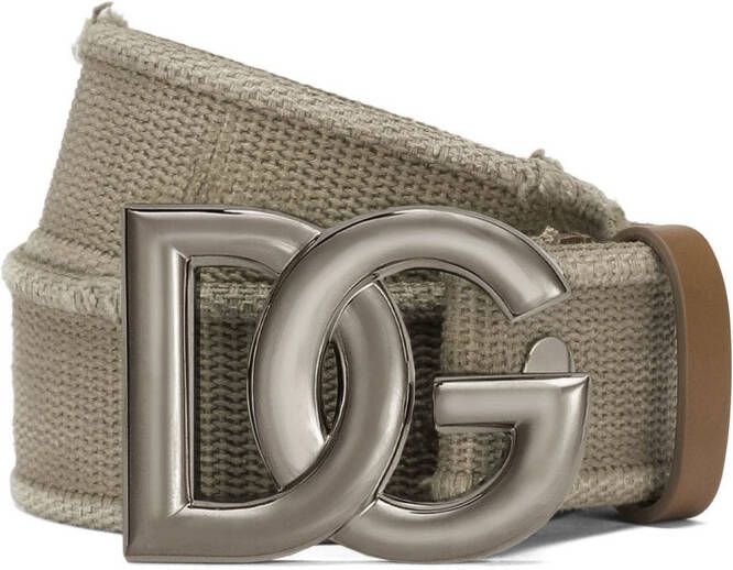 Dolce & Gabbana Riem met DG-logo Beige