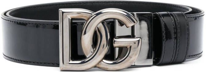 Dolce & Gabbana Gespriem met logoprint Zwart