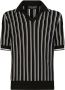 Dolce & Gabbana Gestreept poloshirt Zwart - Thumbnail 1