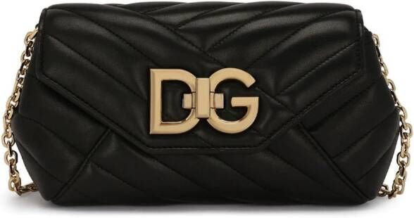 Dolce & Gabbana Gewatteerde crossbodytas Zwart