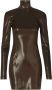 Dolce & Gabbana Glanzende jurk Bruin - Thumbnail 1