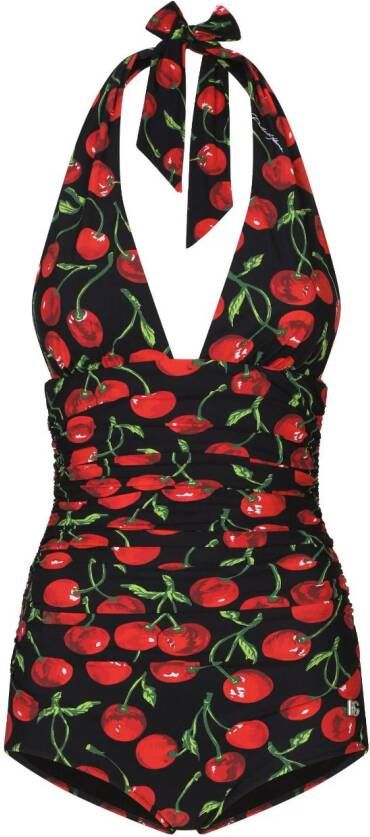 Dolce & Gabbana Badpak met print Zwart
