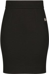 Dolce & Gabbana High waist mini-rok Zwart