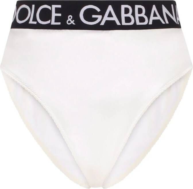 Dolce & Gabbana High waist slip Wit