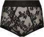 Dolce & Gabbana Slip met bloemenkant Zwart - Thumbnail 1