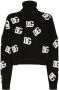 Dolce & Gabbana Cropped kasjmier trui met DG-logo Roze - Thumbnail 1