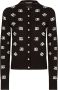 Dolce & Gabbana Vest van wol-zijde met DG-logo Zwart - Thumbnail 1