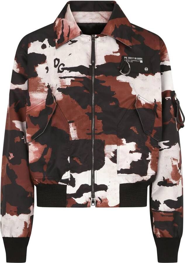 Dolce & Gabbana Jack met camouflageprint Rood