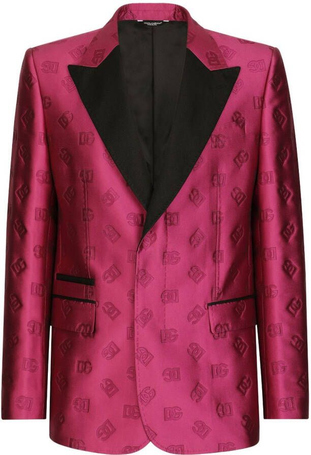 Dolce & Gabbana Smoking met enkele rij knopen Roze