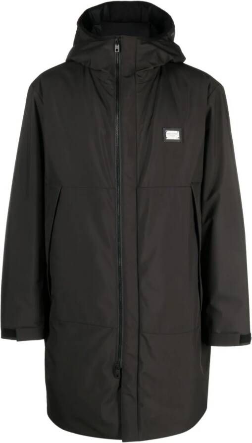 Dolce & Gabbana Jas met capuchon Zwart