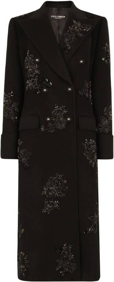 Dolce & Gabbana Jas met dubbele rij knopen Zwart