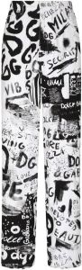 Dolce & Gabbana Jeans met graffiti-print Wit