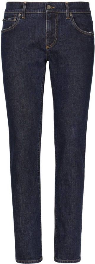 Dolce & Gabbana Jeans met logopatch Blauw