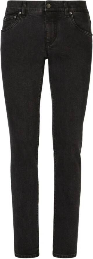 Dolce & Gabbana Jeans met logopatch Zwart