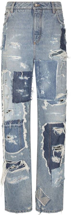 Dolce & Gabbana Jeans met wijde pijpen Blauw
