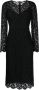 Dolce & Gabbana Jurk met bloemenkant Zwart - Thumbnail 1