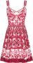 Dolce & Gabbana Jurk met grafische print Rood - Thumbnail 1