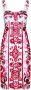 Dolce & Gabbana Jurk met grafische print Rood - Thumbnail 1