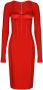 Dolce & Gabbana Jurk met lange mouwen Rood - Thumbnail 1