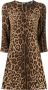 Dolce & Gabbana Jurk met luipaardprint Beige - Thumbnail 1