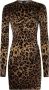 Dolce & Gabbana Jurk met luipaardprint Bruin - Thumbnail 1