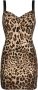 Dolce & Gabbana Mini-jurk met luipaardprint Zwart - Thumbnail 1