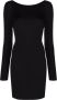 Dolce & Gabbana Punto Stoffa gebreide mini-jurk Zwart - Thumbnail 1