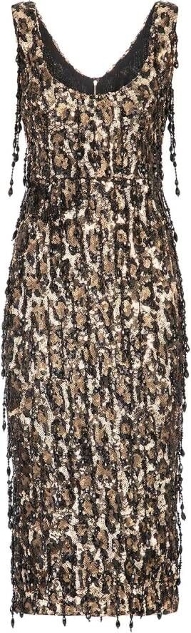 Dolce & Gabbana Jurk met pailletten Zwart
