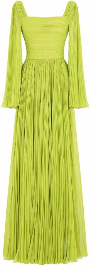 Dolce & Gabbana Chiffon jurk Groen