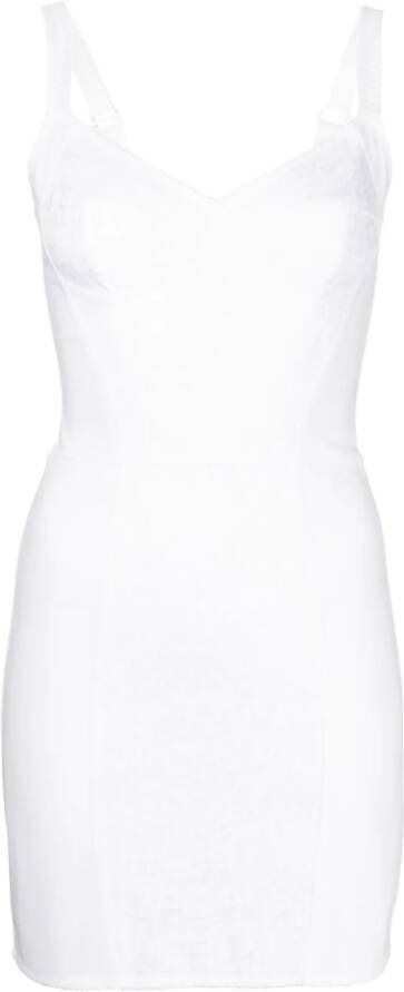 Dolce & Gabbana Jurk met vlakken van kant Wit