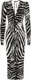 Dolce & Gabbana Jurk met zebraprint Zwart - Thumbnail 1