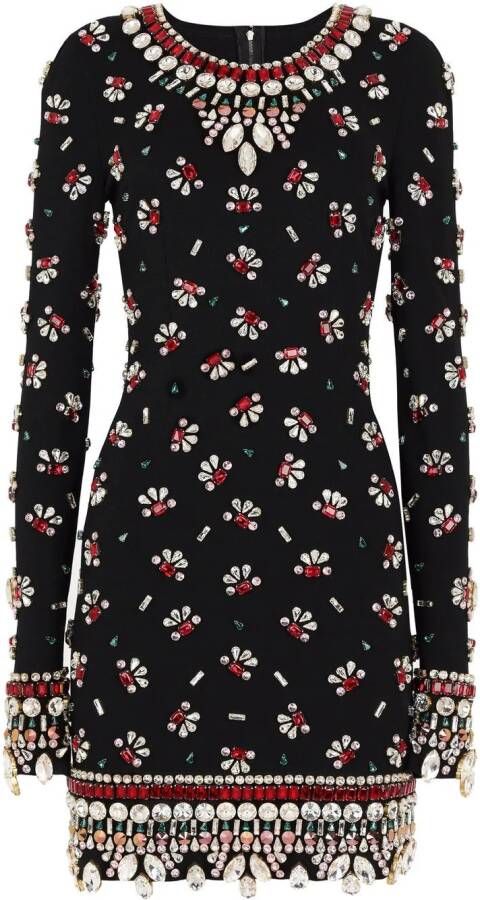 Dolce & Gabbana Mini-jurk met lange mouwen Zwart