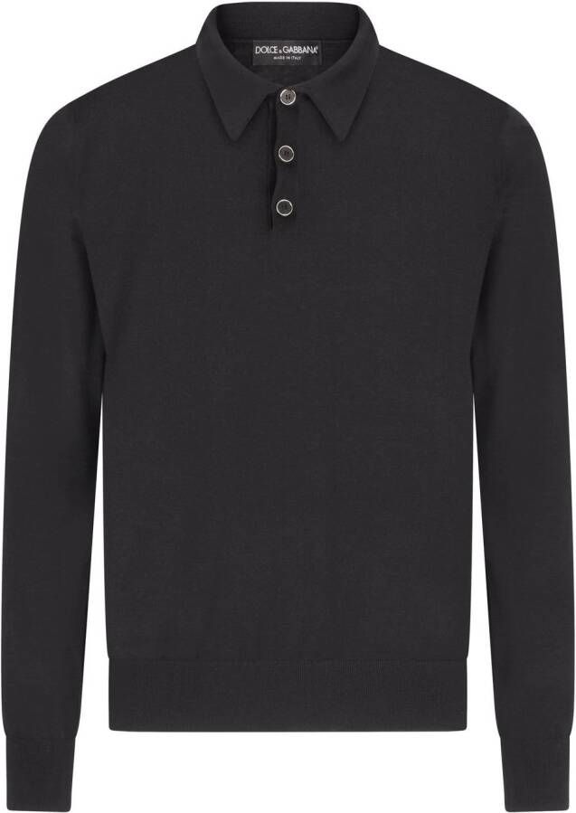 Dolce & Gabbana Kasjmier poloshirt Blauw